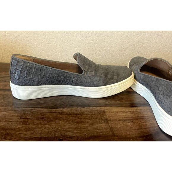 Sofft Somers Womens Gray Crocodile Print Leather Slip-On Shoes US 7.5 SF0021498 - Picture 3 of 6